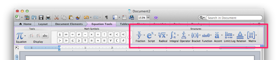 Microsoft word equation editor